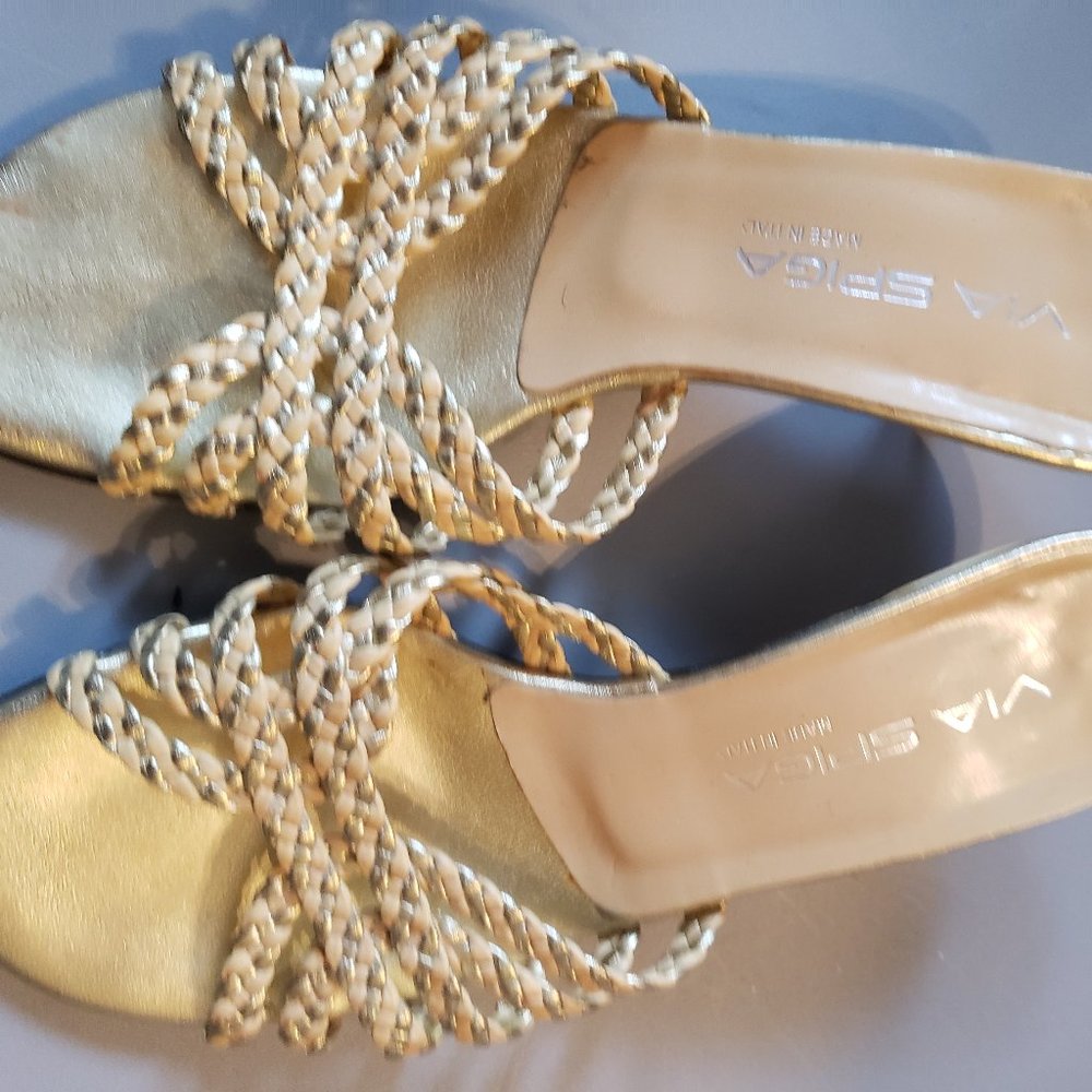 Gold Braided Lether VIA SPIGA